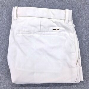 RLX Ralph Lauren Classic Fit Size 38 Performance Stretch White Golf Shorts